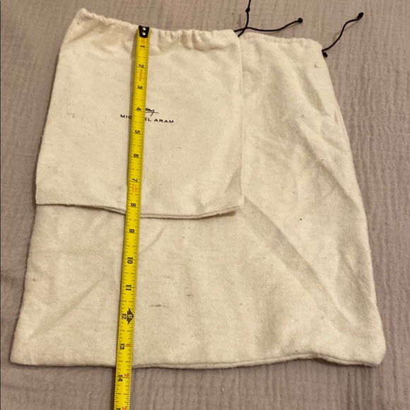 Michael Aram Cream Drawstring Bags Set - Picture 3 of 4